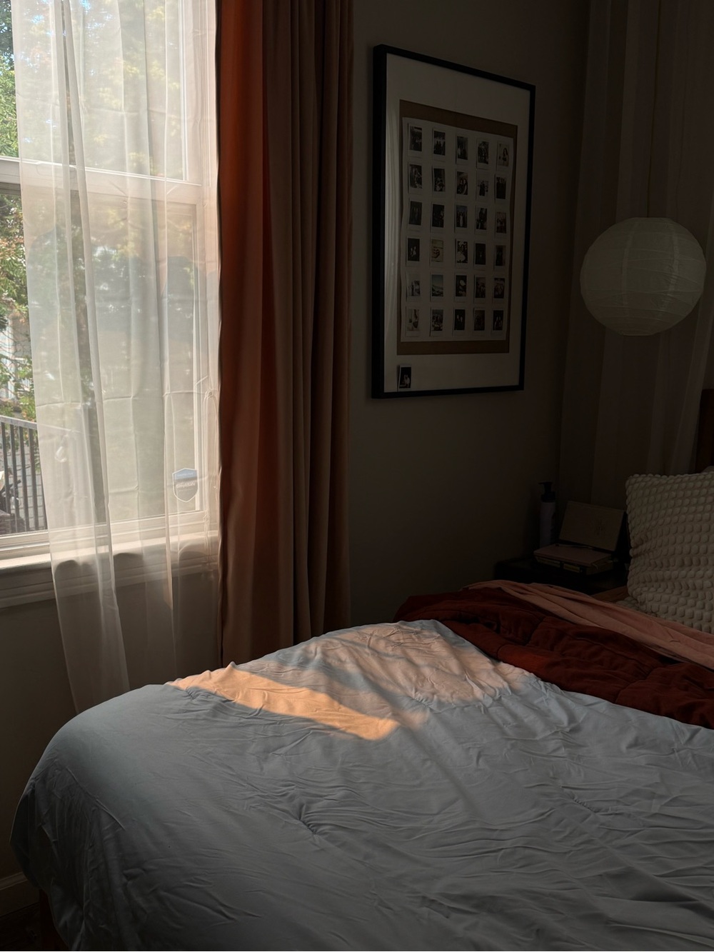 Terracotta/Peach Velvet Curtains 52x108in